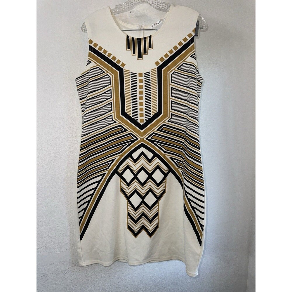K Jordan Egyptian Print Dress Large